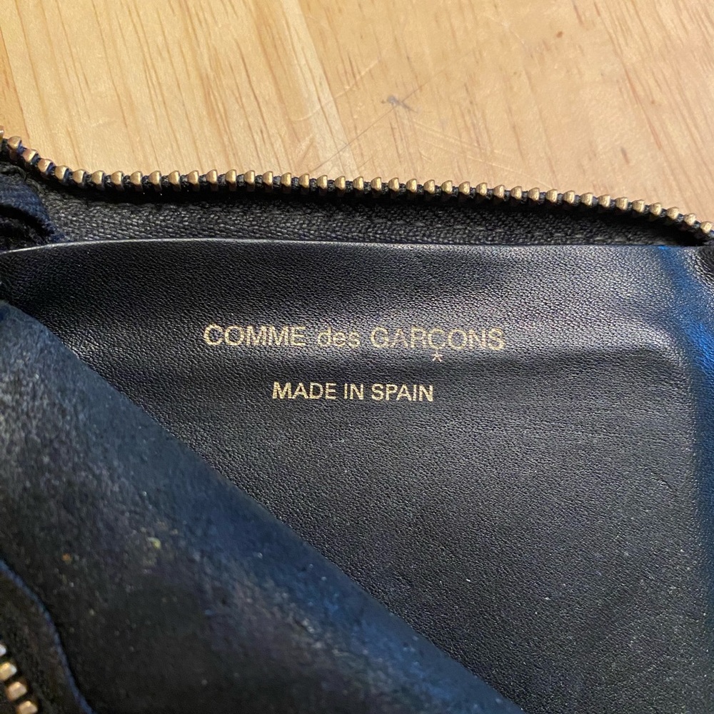 Comme des Garçons Classic Leather Half Zip Wallet